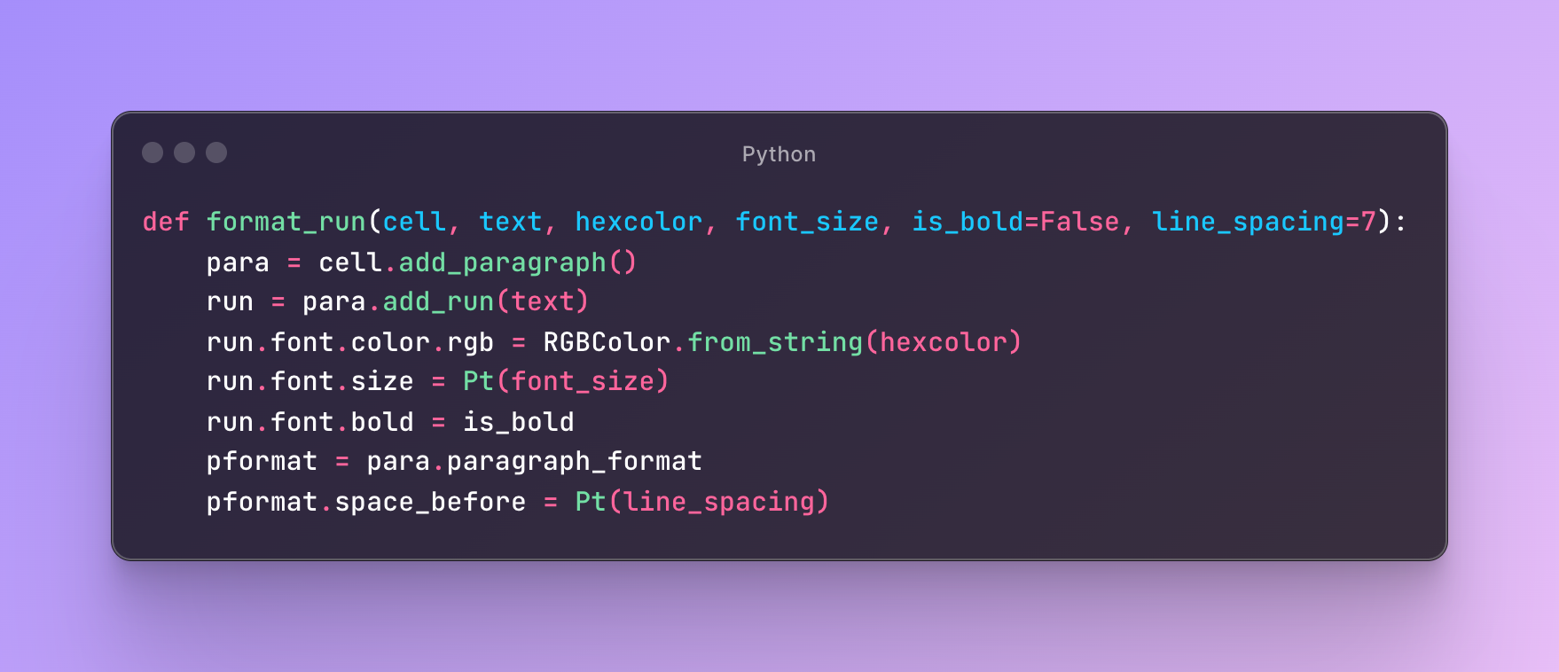 python